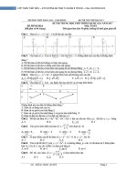 ĐỀ TRẮC NGHIỆM TOÁN TRƯỜNG THPT bảo lâm