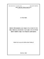 Mô phỏng vi cấu trúc và cơ chế khuếch tán trong các ô xít MgO, Al2O3 và GeO2 ở trạng thái lỏng