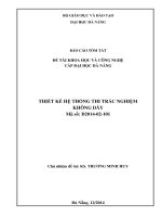 Thiết kế hệ thống thi trắc nghiệm không dây