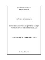Luận văn thạc sĩ phát triển doanh nghiệp nông nghiệp tư nhân huyện chư sê tỉnh gia la