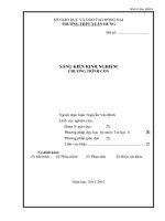 Sáng kiến kinh nghiệm Chương trình con