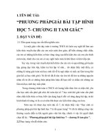 SKKN PHƯƠNG PHÁPGIẢI BÀI tập HÌNH HỌC 7  CHƯƠNG II TAM GIÁC 