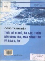 Công trình biển  thiết kế ụ khô, âu tàu, triền bến đóng tàu, máy nâng tàu và cửa ụ, âu  nguyễn hữu đẩu, vũ xuân quang dịch 