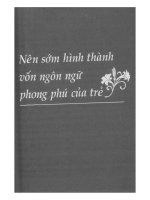 Những phương pháp giáo dục hiệu quả trên thế giới   nên sớm hình thành vốn ngôn ngữ phong phú của trẻ