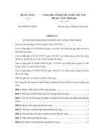 Thông tư 09/2016/TT-BXD Hướng dẫn hợp đồng thi công xây dựng công trình