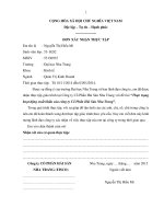 Luận văn tốt nghiệp Quản Trị Kinh Doanh Thực trạng hoạt động xuất khẩu của công ty Cổ phần hải sản Nha Trang