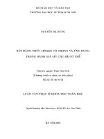 Bất đẳng thức jensen có trọng và ứng dụng trong đánh giá mũ các hệ có trễ