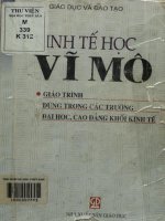 Kinh tế học vĩ mô  vũ đình bách và các tác giả khác 