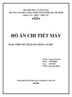 Đồ án Thiết kế trạm dẫn động cơ khí