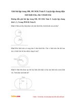 Giải bài tập trang 100, 101 SGK Toán 5: Luyện tập chung diện tích hình tròn, chu vi hình tròn