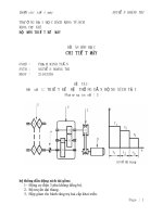 Đồ án môn học Chi tiết máy Thiết kế hệ thống dẫn động xích tải (Phương án số 3)