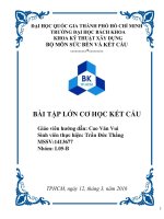 bài tập lớn CƠ KẾT CẤU ĐHBKHCM Cao Văn Vui + Nguyễn Hoàng Ân