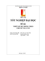 Đồ án tốt nghiệp Thiết kế hệ thống treo cho xe tải 4 tấn