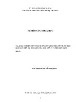 Nghiên cứu ảnh hưởng của độ ẩm thuốc bọc que hàn đến độ bền kéo của mối hàn ở vị trí hàn bằng
