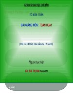 powerpoint bài giảng Toán cao cấp A1 (khối ngành kỹ thuật) và C1 (khối ngành kinh tế)