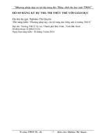 Phương pháp dạy và rèn kỹ năng tiếng anh cho học sinh tiểu học