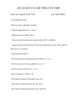 Đồ án Kết cấu bê tông cốt thép - SV. Nguyễn Xuân Vinh