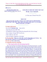 Nâng cao ý thức Bảo vệ môi trường thông qua việc dạy – học môn Giáo dục Công dân và các hoạt động giáo dục cấp THPT