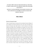 Luận văn Chiến lược Quản trị nguồn nhân lực tại công ty Moto Yamaha Việt Nam