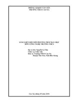 Sáng kiến đổi mới phương pháp dạy môn Công nghệ trường THCS