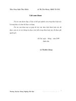 Khóa luận xây dựng qui trình sản xuất bột dinh dưỡng dùng cho những bệnh nhân mắc bệnh thông thường không cần kiêng cữ gì đặc biệt 