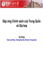 Đáp ứng chính sách của Trung Quốc về già hóa -
