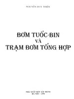 Bơm tuốc bin và trạm bơm tổng hợp  nguyễn duy thiện 