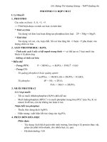 Các dạng toán về photpho và hợp chất, phân bón hóa học (Có hướng dẫn giải) phụ đạo bồi dưỡng