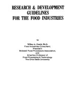 Research and development guidelines for the food industries 