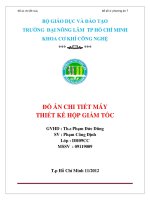 Đồ án Chi tiết máy Thiết kế hộp giảm tốc - Phạm Công Định