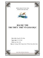 Ứng dụng Bản Đồ Tư Duy trong dạy và học môn Sinh học THCS