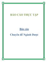 Tiểu luận chuyên đề ngành dược 