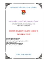 Đổi mới hoạt động hướng nghiệp ở THCS