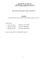 Rèn kỹ năng giải bài tập chuyển động cơ học Vật Lý 8