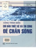 Công trình biển  chỉ dẫn thiết kế và thi công đê chắn sóng  người dịch nguyễn hữu đẩu 