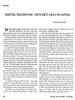 Những người đầu tiên viết lịch sử đảng