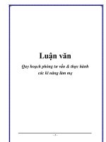 Luận văn quy hoạch phòng tư vấn  thực hành các kĩ năng làm mẹ 