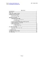 Đề tài Quản lý tour du lịch trong nước