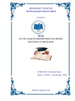 Đề tài Các yếu tố quyết định đến phân cấp chi tiêu, dẫn chứng từ Trung Quốc