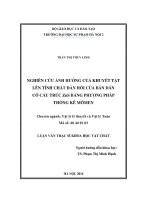 Nghiên cứu ảnh hưởng của khuyết tật lên tính chất đàn hồi của bán dẫn có cấu trúc zns bằng phương pháp thống kê mômen 