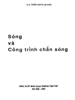 Sóng và công trình chắn sóng  trần minh quang 