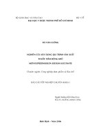 Luận văn nghiên cứu xây dựng qui trình sản xuất thuốc tiêm đông khô methylprednisolon sodium succinate 