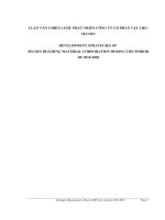 Luận văn Chiến lược phát triển công ty Cổ phần Vật liệu SECOIN