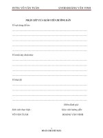 Đồ án Chi tiết máy Bảng thuyết minh đồ án chi tết máy hộp giảm tốc hai tốc độ