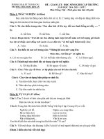 Đề thi học sinh giỏi môn Tiếng Việt lớp 2 năm học 2014 - 2015 trường Tiểu học Kim An, Hà Nội