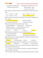 Đề thi học kì 1 môn Sinh học lớp 12 trường THPT Thuận An, Thừa Thiên Huế năm học 2015 - 2016