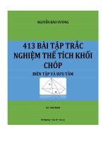 413 bài tập trắc nghiệm thể tích khối chóp  