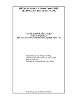 Sáng kiến kinh nghiệm tiểu học: MỘT số BIỆN PHÁP rèn kỹ NĂNG SỐNG CHO học SINH nội TRÚ KHỐI 4   5