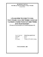 Tiểu luận lý luận hình thi kinh tế xã hội, thực trạng và giải pháp trong vấn đề đo tạo nghề ở nông thôn việt nam trong giai đoạn hiện nay 
