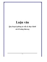Luận văn quy hoạch phòng tư vấn và thực hành các kỹ năng làm mẹ 